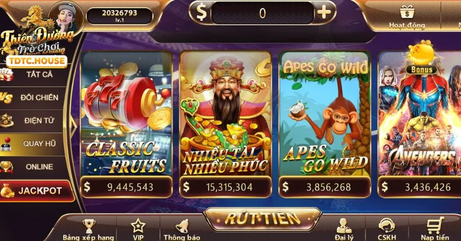 Game Nổ Hũ Bet 168 với jackpot lớn